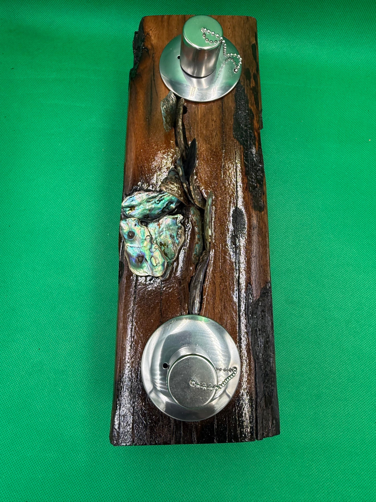 Log Recycled Wooden Oil Burner 11