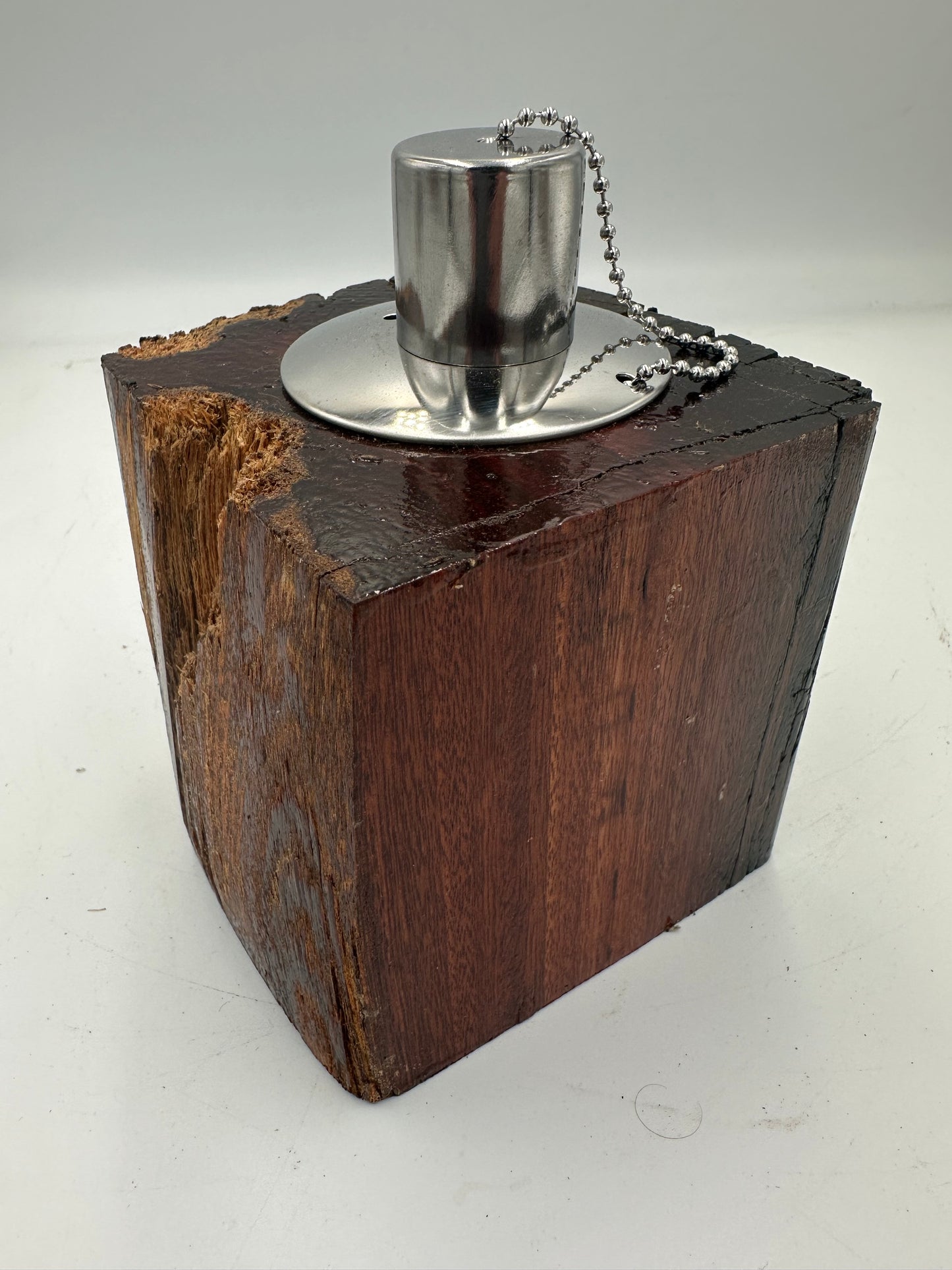 Recycled Wooden Oil Burner Small 83
