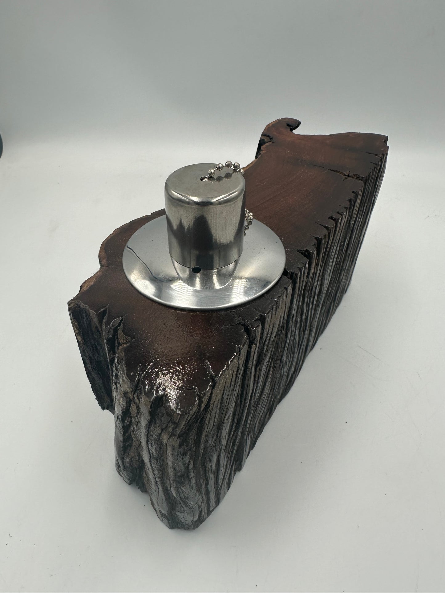 Recycled Wooden Oil Burner Large 35