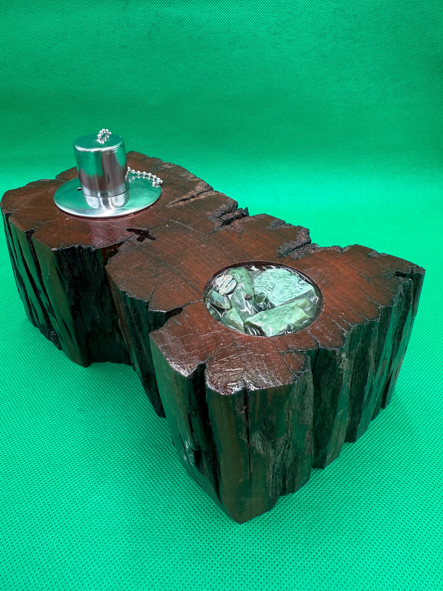 Recycled Wooden Oil Burner large 48