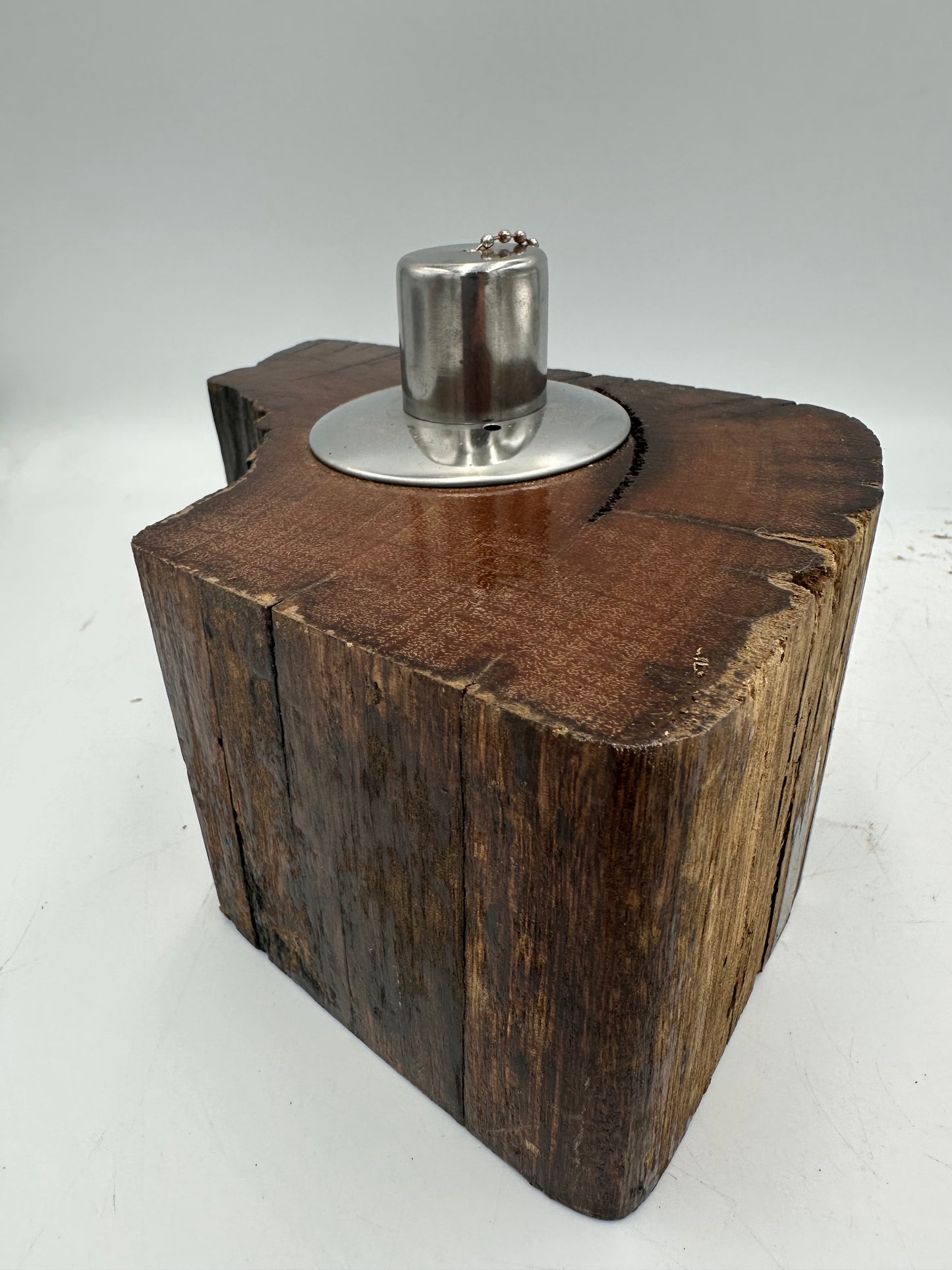 Recycled Wooden Oil Burner Large 4