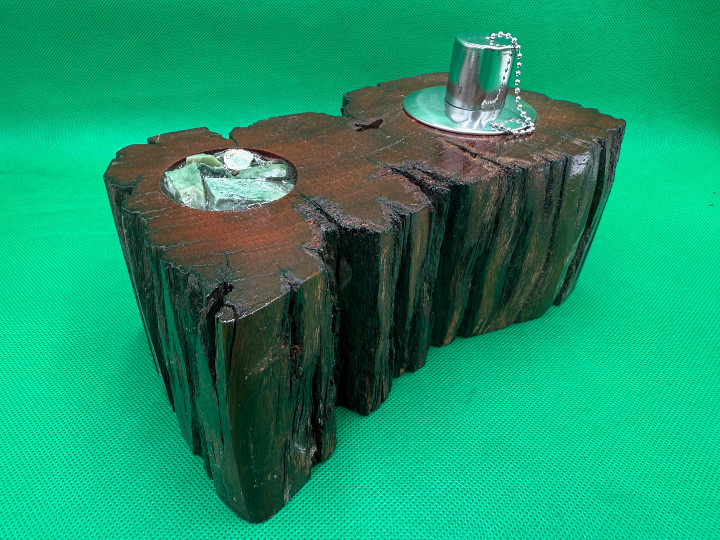 Recycled Wooden Oil Burner large 48