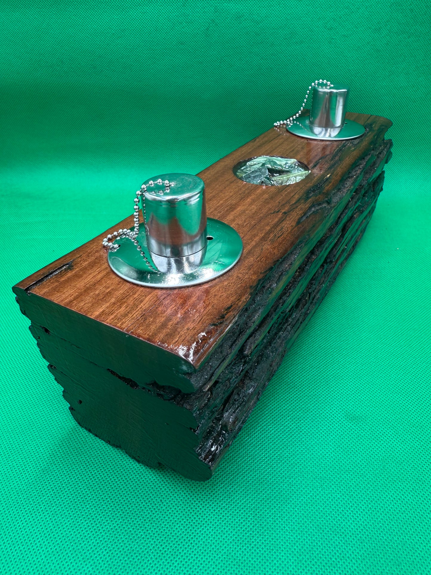 Log Recycled Wooden Oil Burner 74