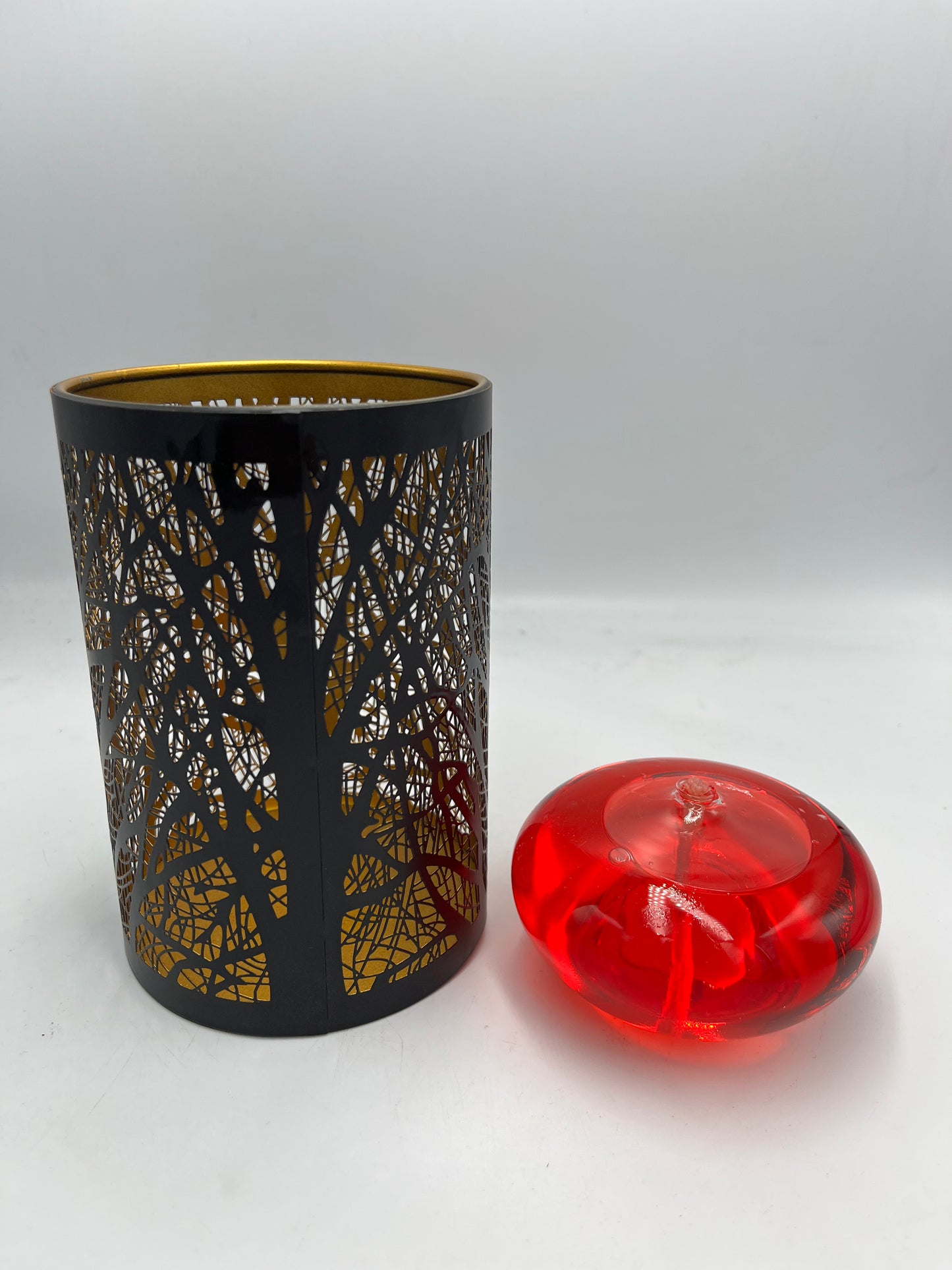 Glass Oil Burner + Holder (Tree)