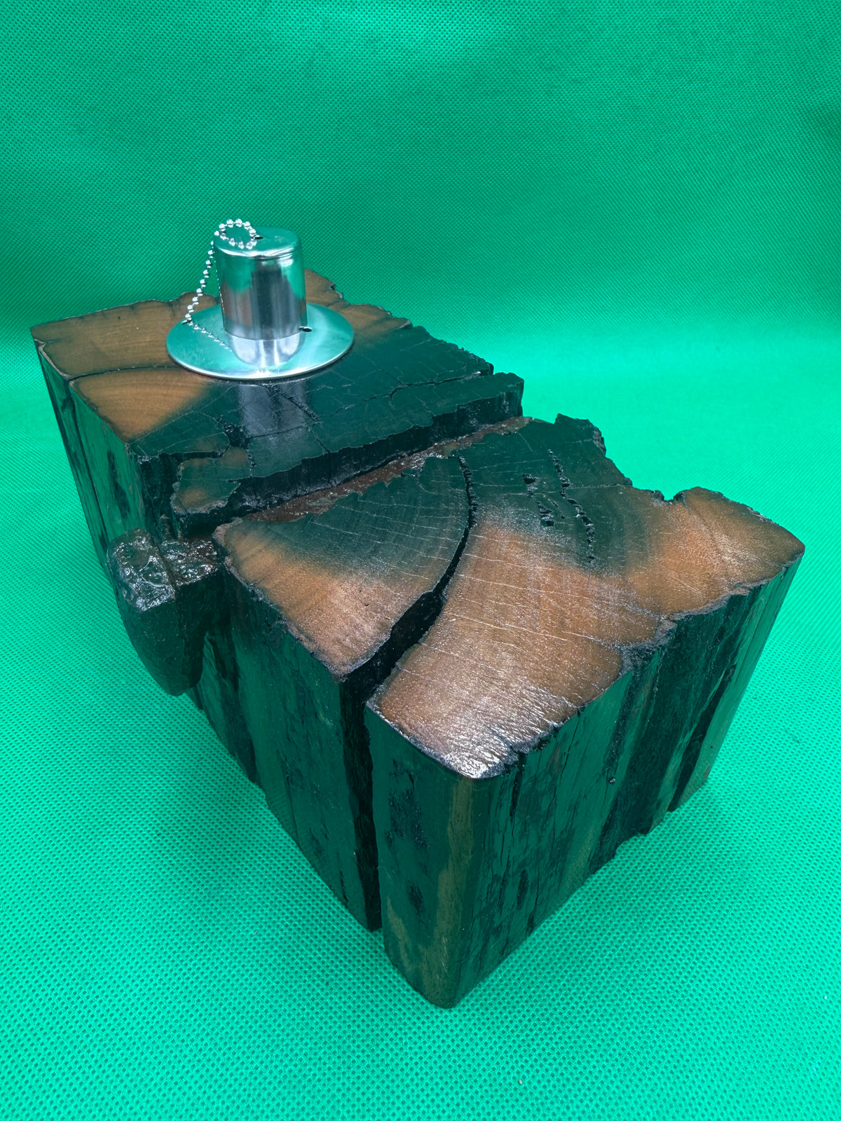 Recycled Wooden Oil Burner Large 29