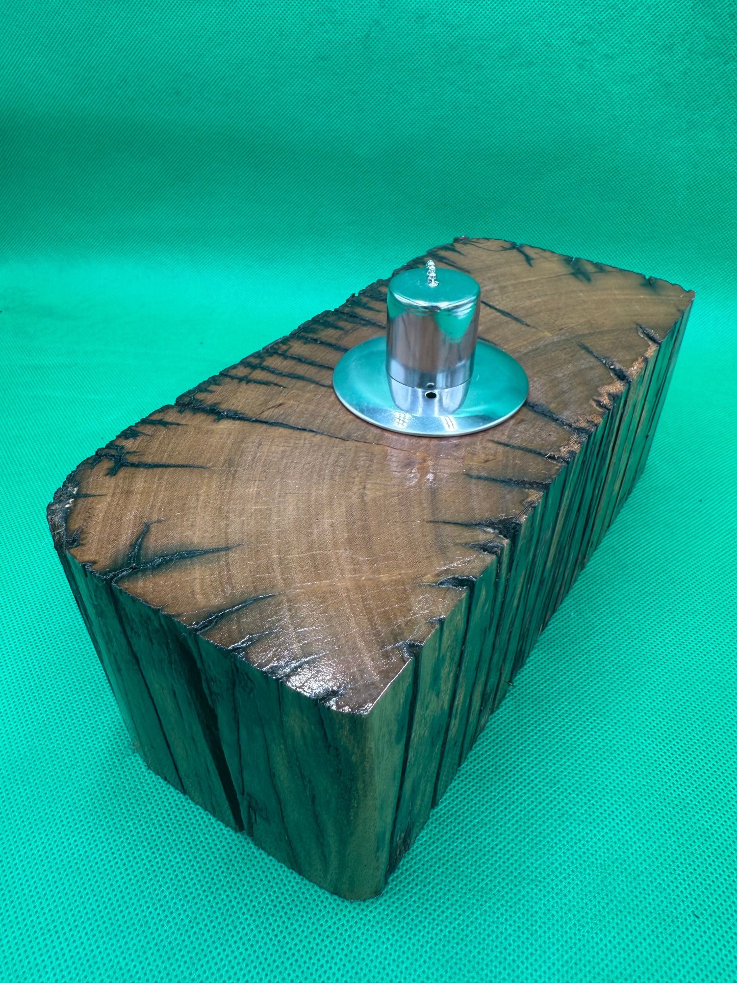 Recycled Wooden Oil Burner Large 123