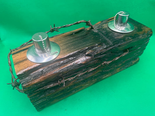 Log Recycled Wooden Oil Burner 11