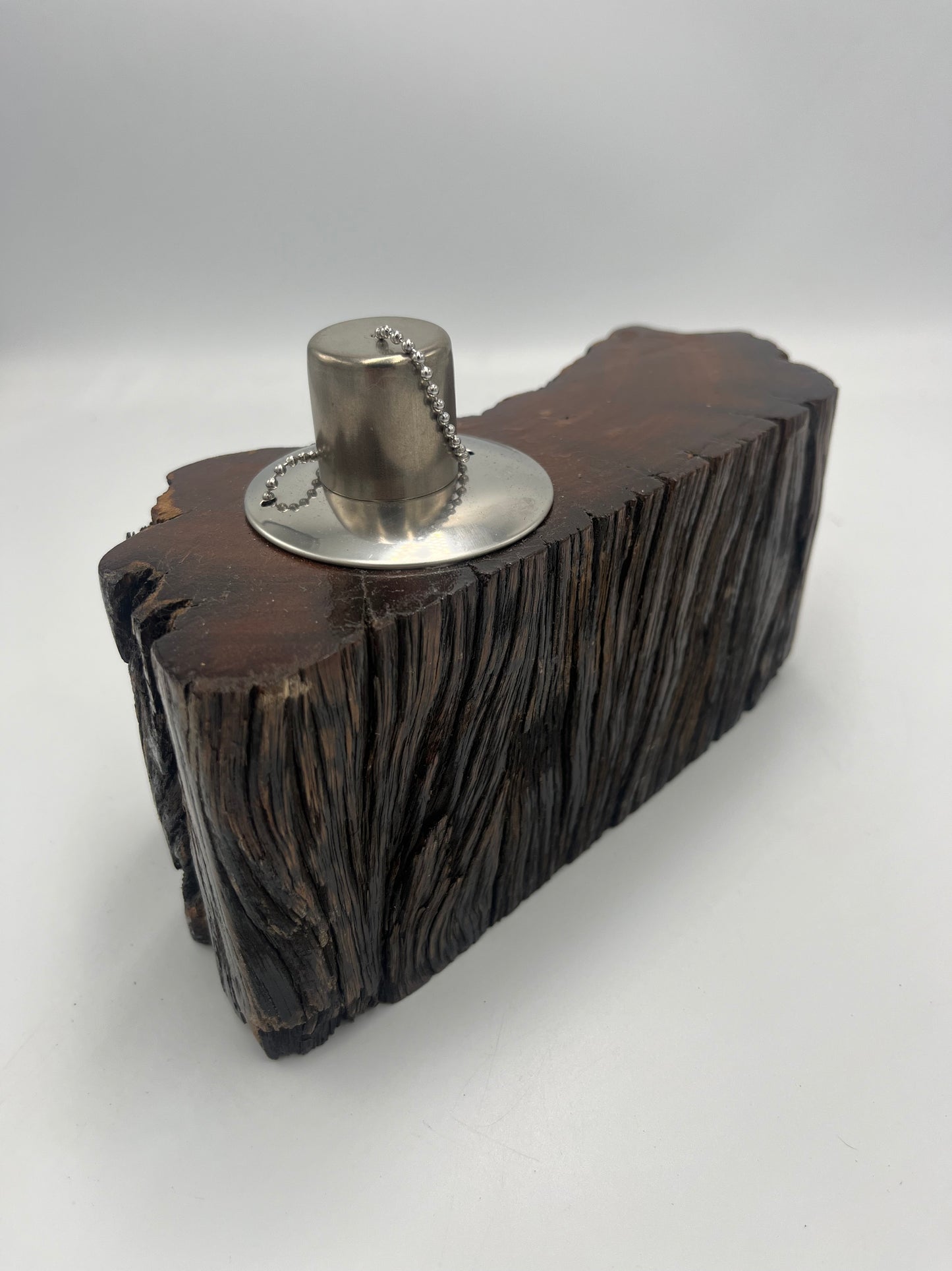 Recycled Wooden Oil Burner Large 22