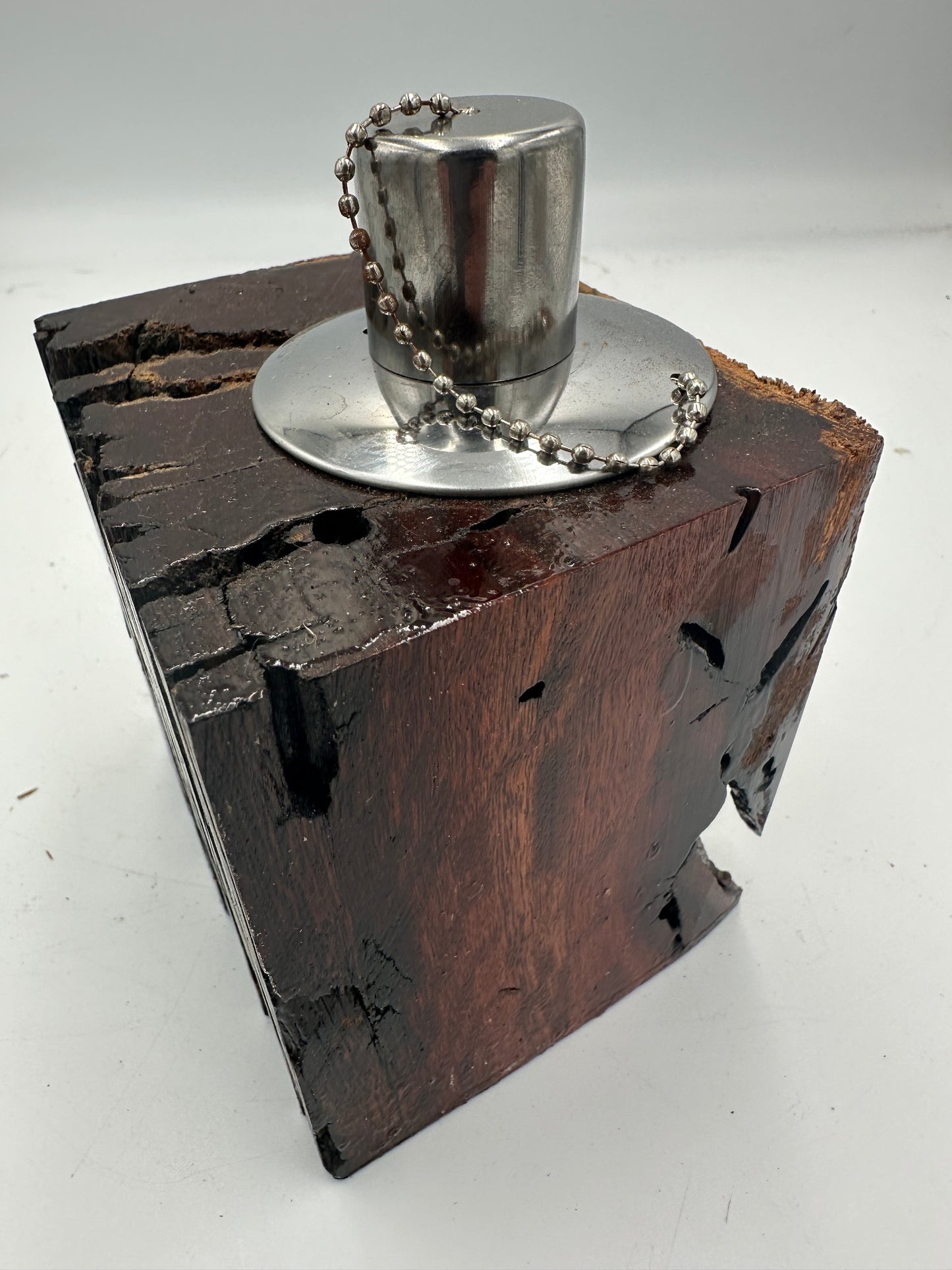Recycled Wooden Oil Burner Small  80