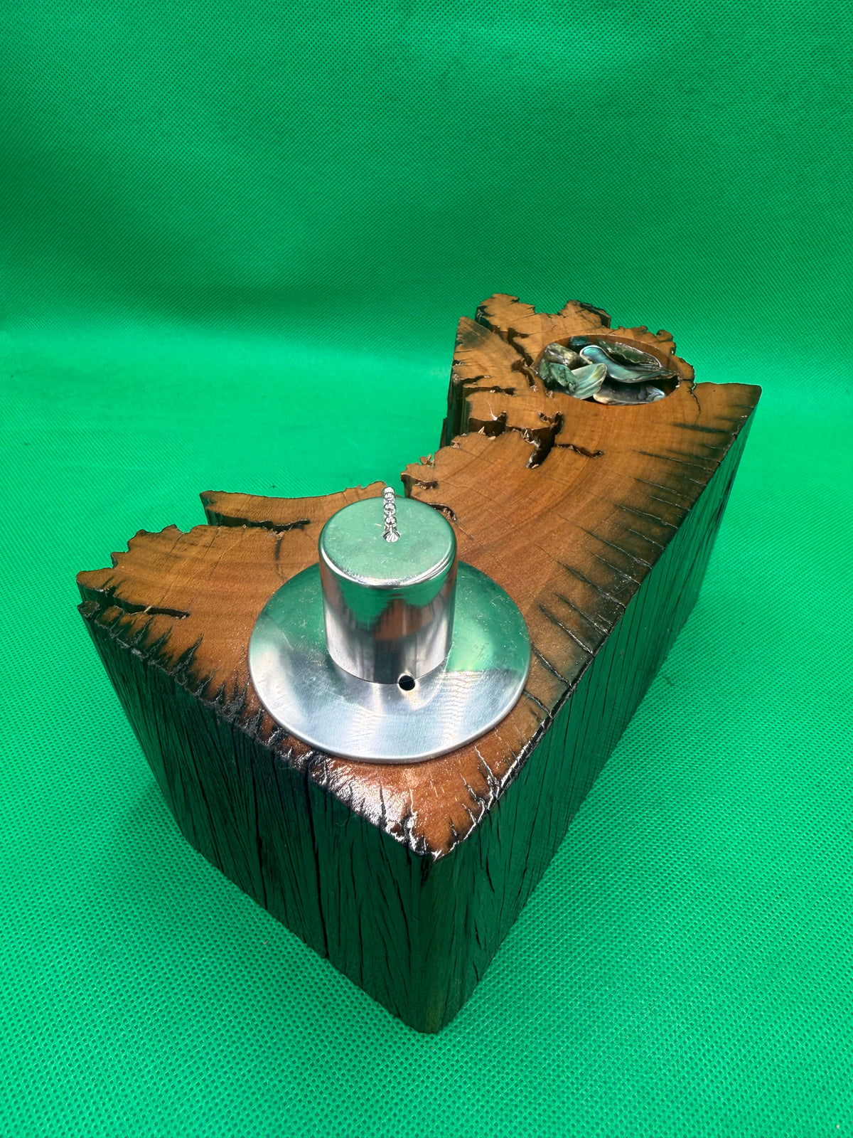 Recycled Wooden Oil Burner Large 129