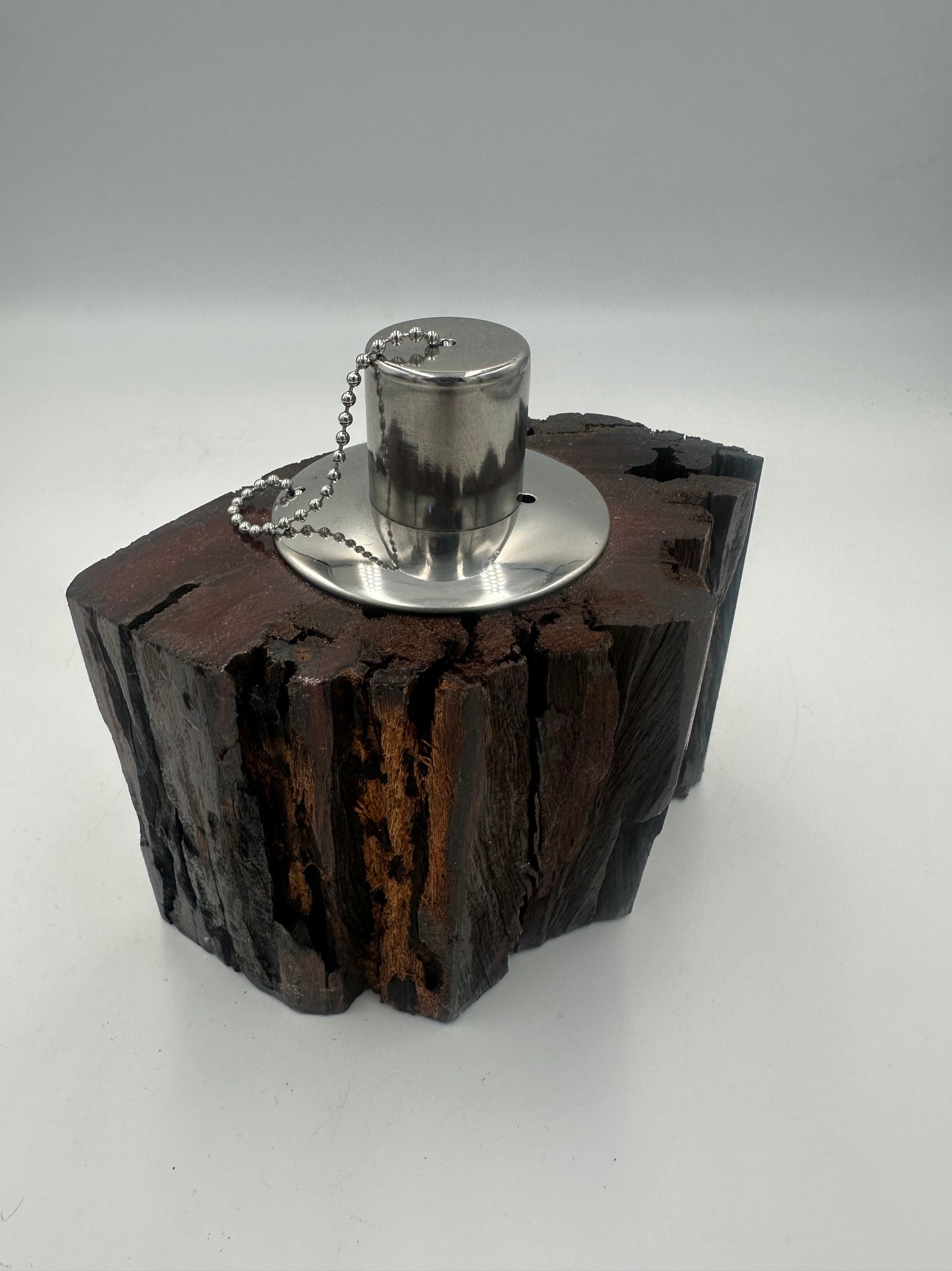 Recycled Wooden Oil Burner 9