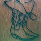 Solid Kwila/Merbau Wooden Oil Burner Small Boot & Hat 80