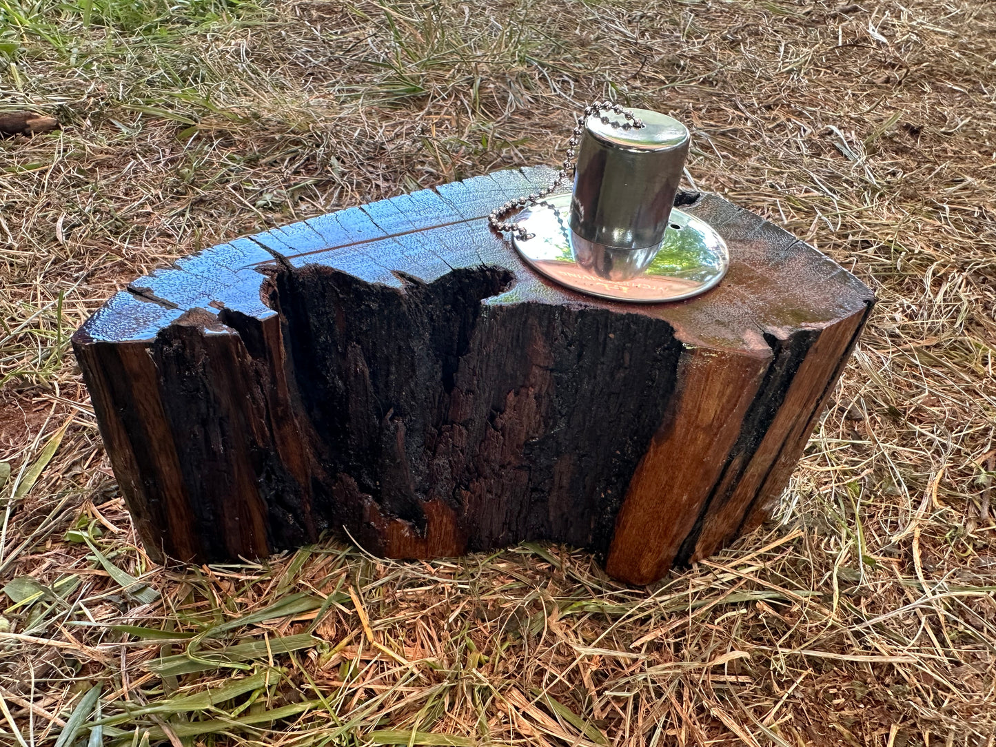 Recycled Wooden Oil Burner Large 51