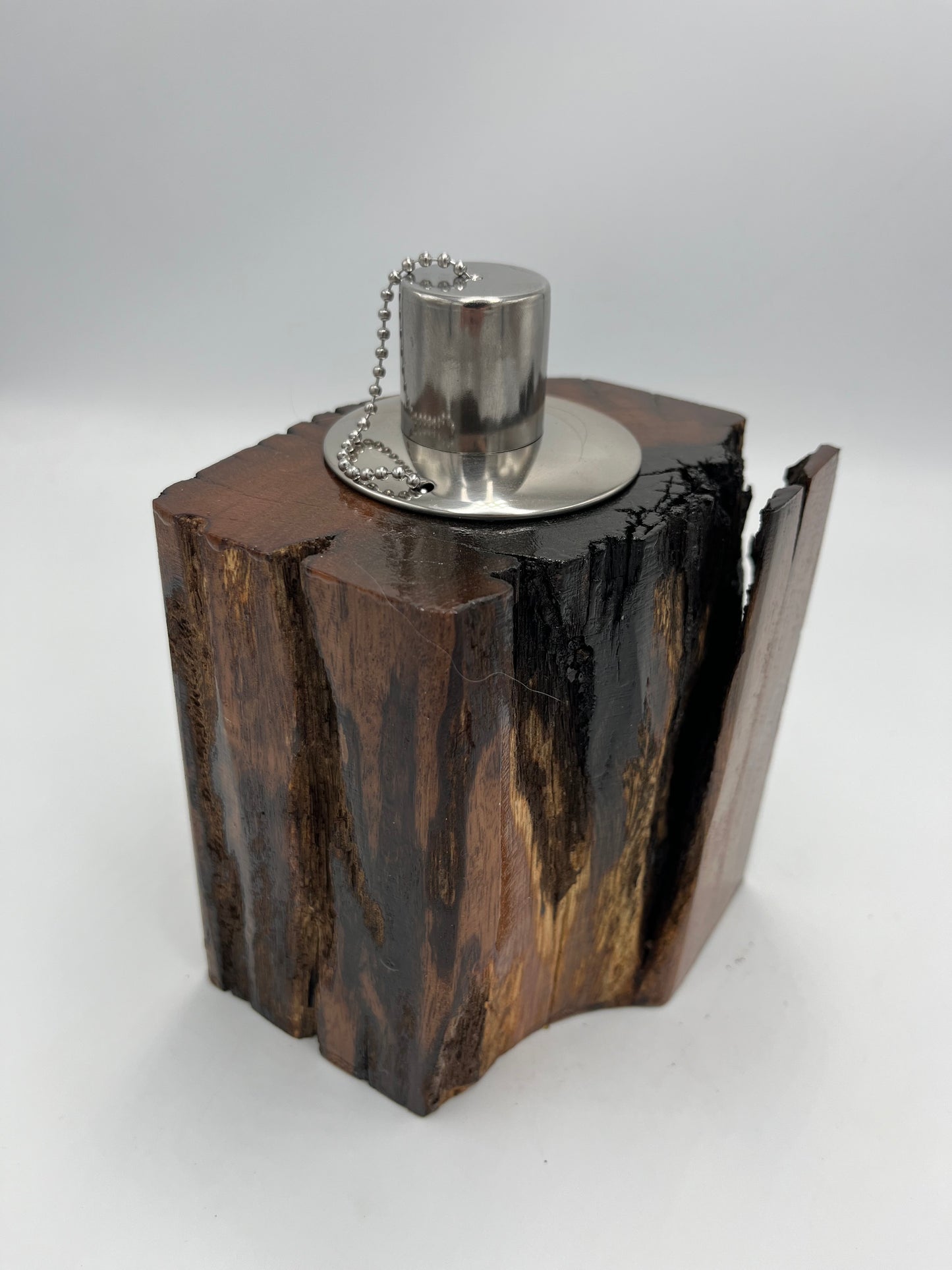 Recycled Wooden Oil Burner Small 45