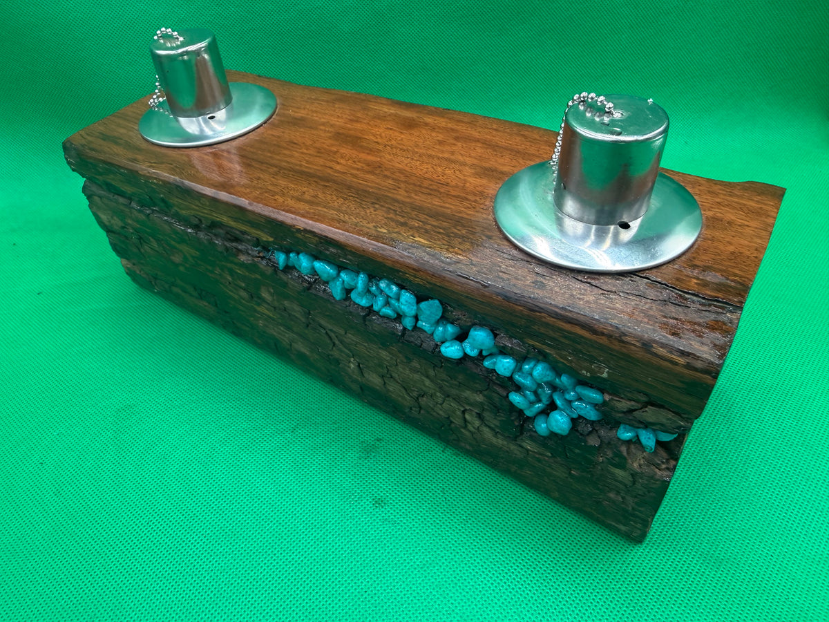 Log Recycled Wooden Oil Burner 111