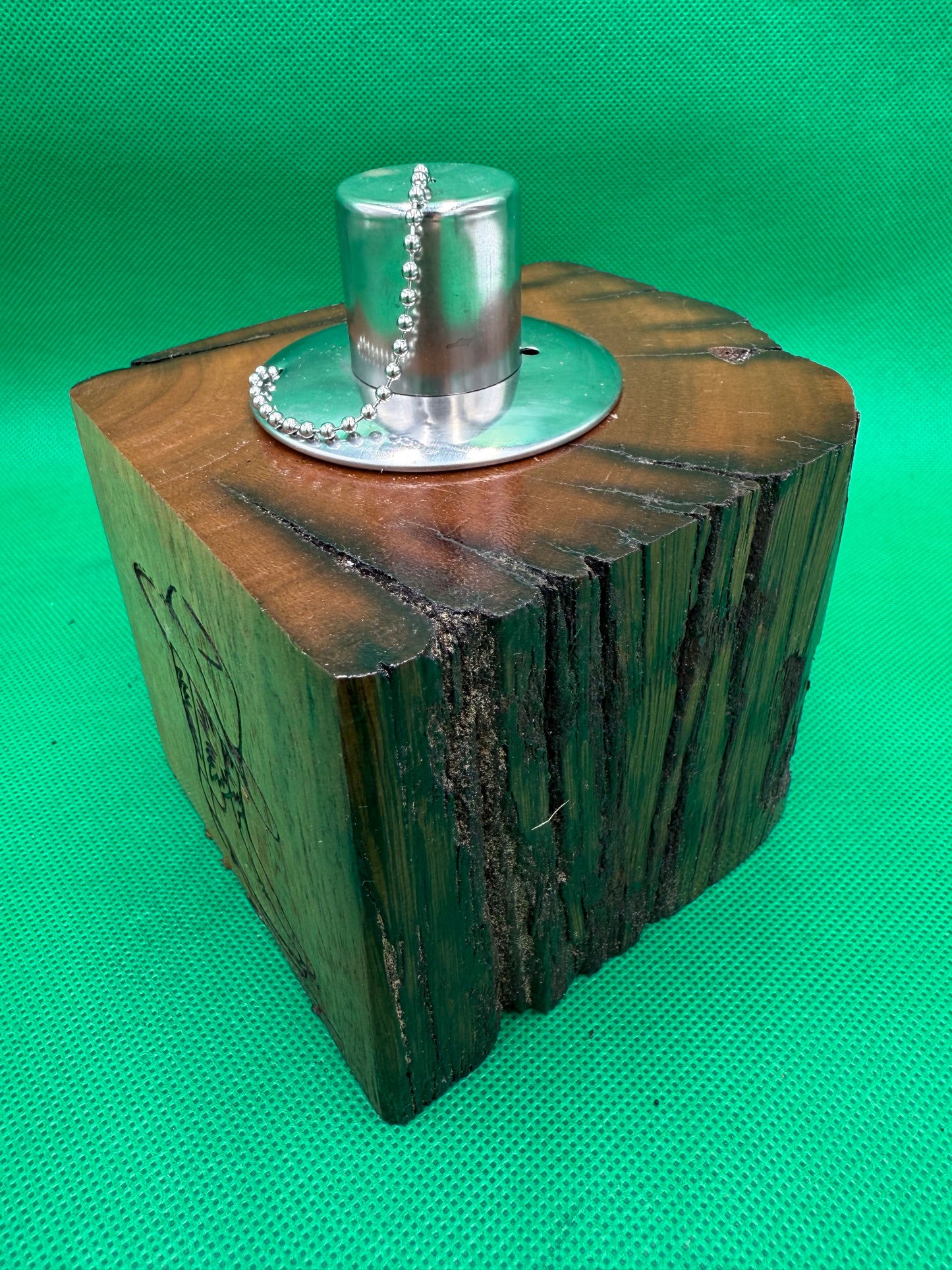 Recycled Wooden Oil Burner Small 26 “Cowboy”