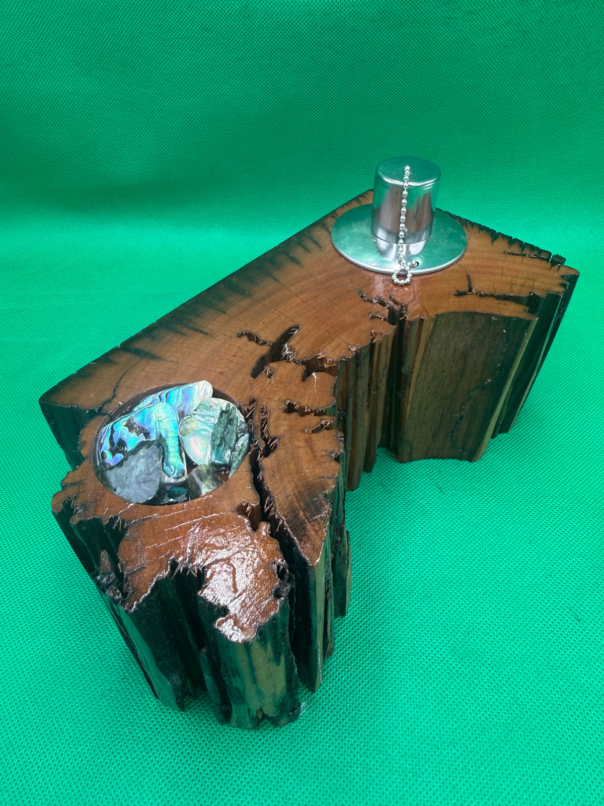 Recycled Wooden Oil Burner Large 129