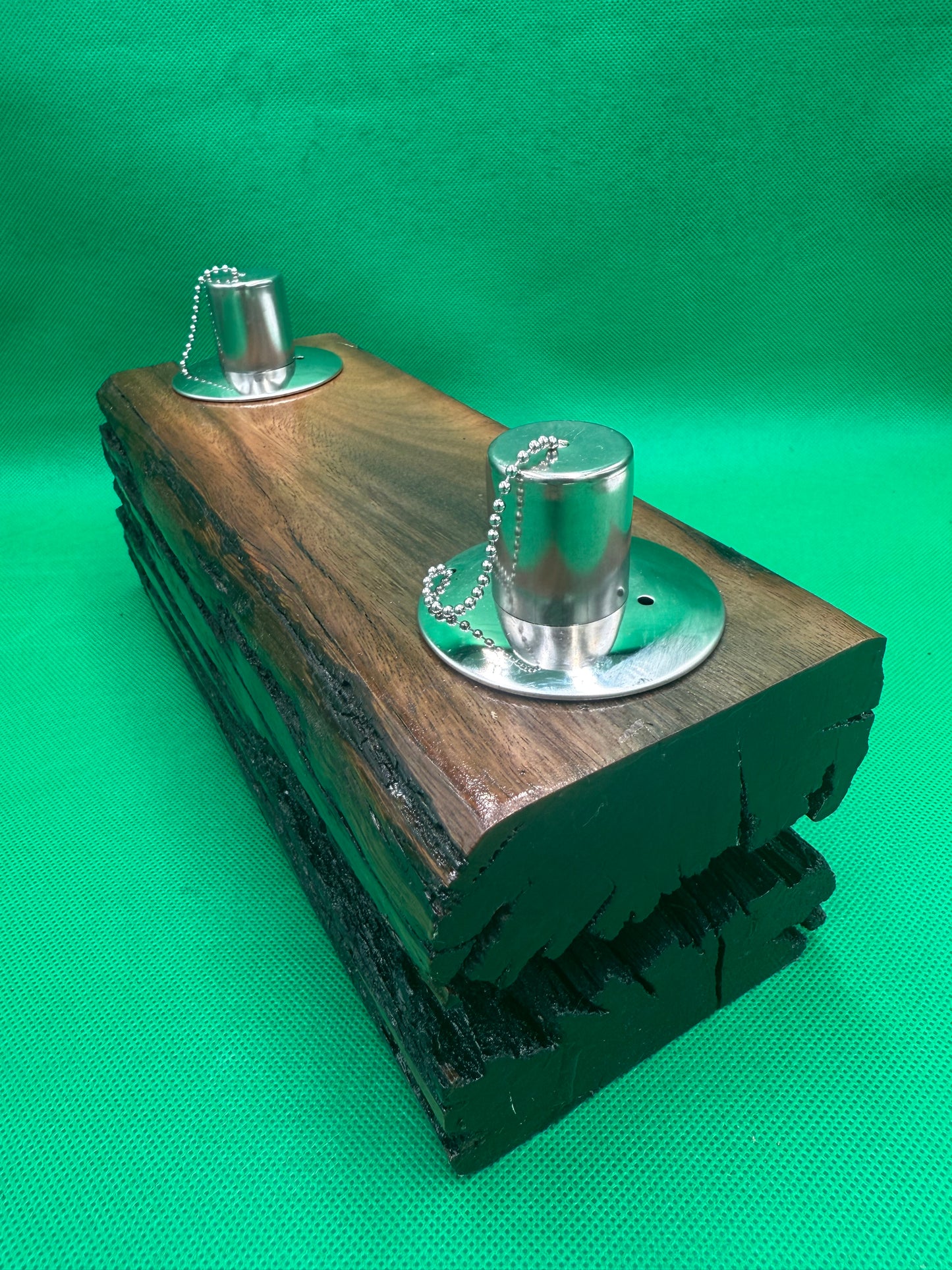 Log Recycled Wooden Oil Burner 18