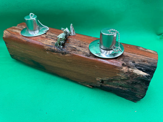 Log Recycled Wooden Oil Burner 75