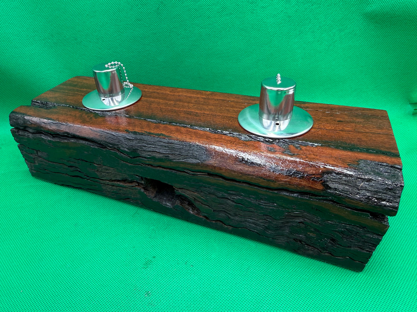 Log Recycled Wooden Oil Burner 73