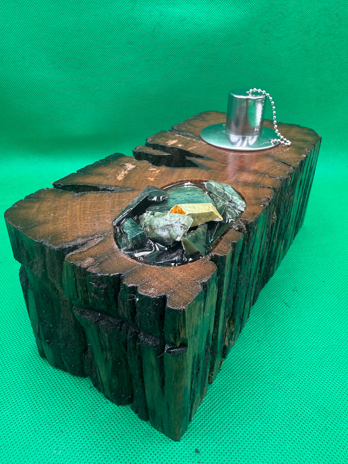Recycled Wooden Oil Burner Large 127