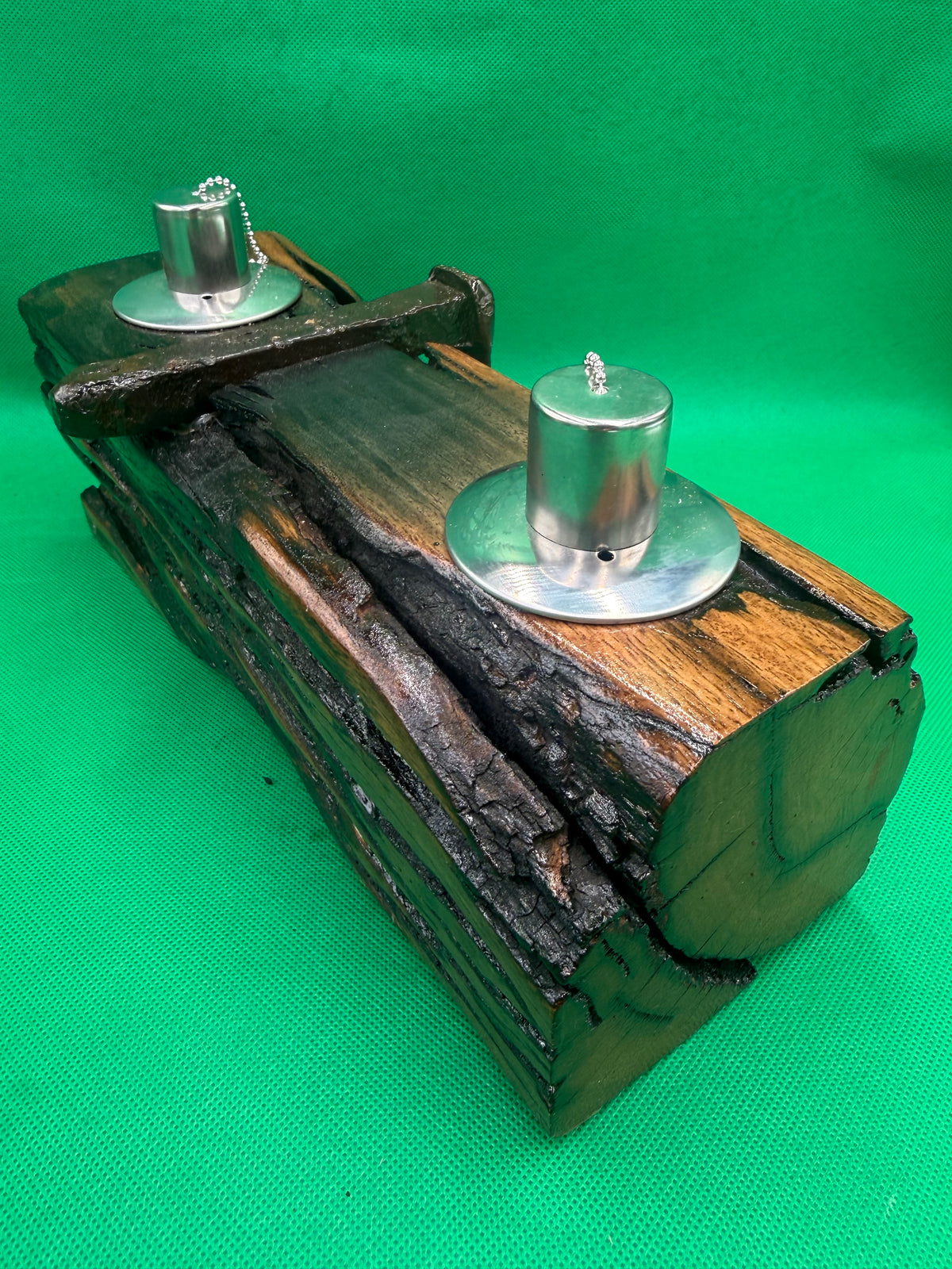 Log recycled Wooden Oil Burner 17