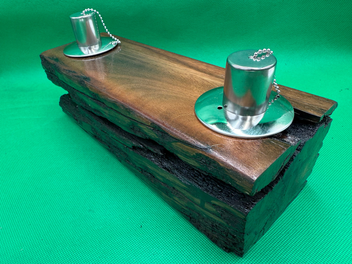 Log Recycled Wooden Oil Burner 18