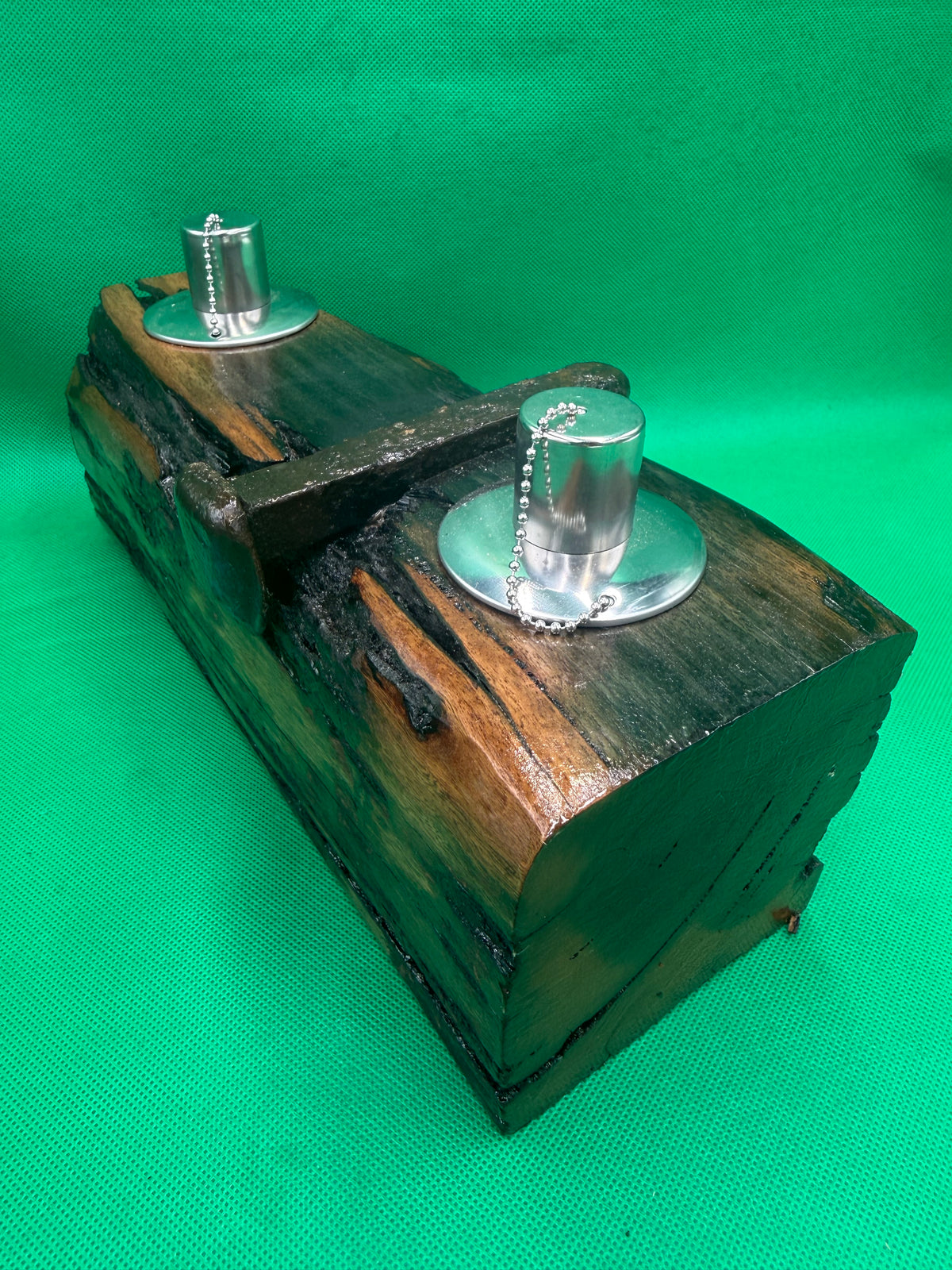 Log recycled Wooden Oil Burner 17