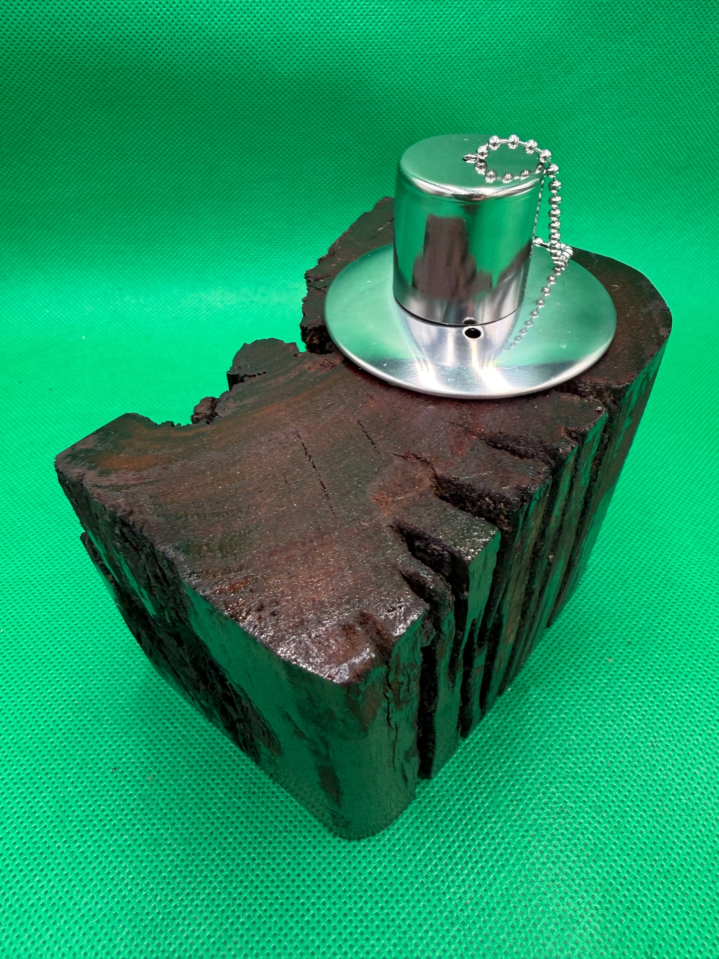 Recycled Wooden Oil Burner Small 66