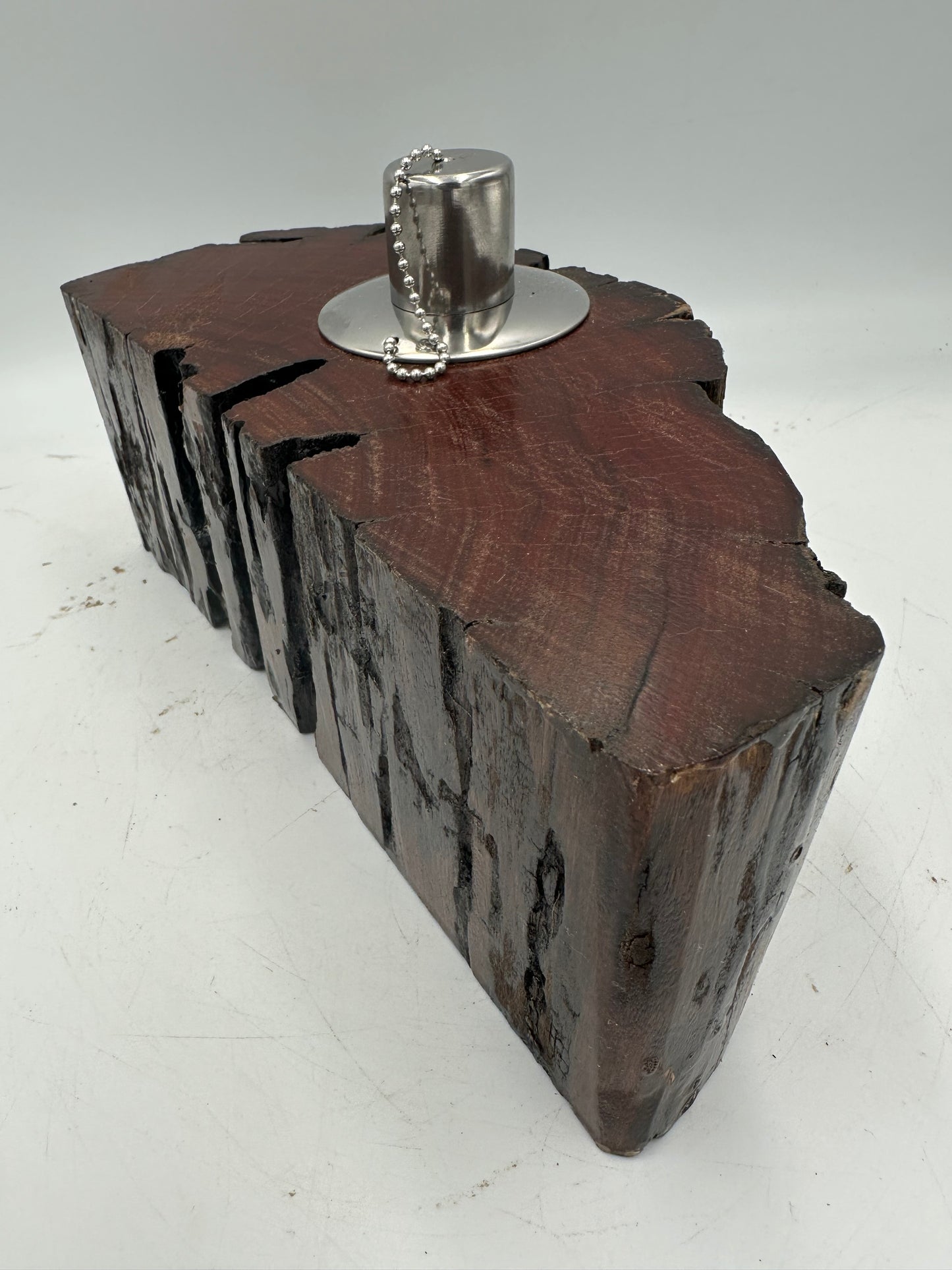 Recycled Wooden Oil Burner Large 6