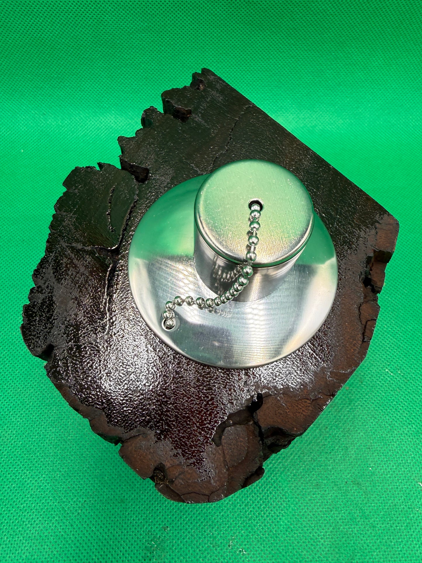 Recycled Wooden Oil Burner Small 24