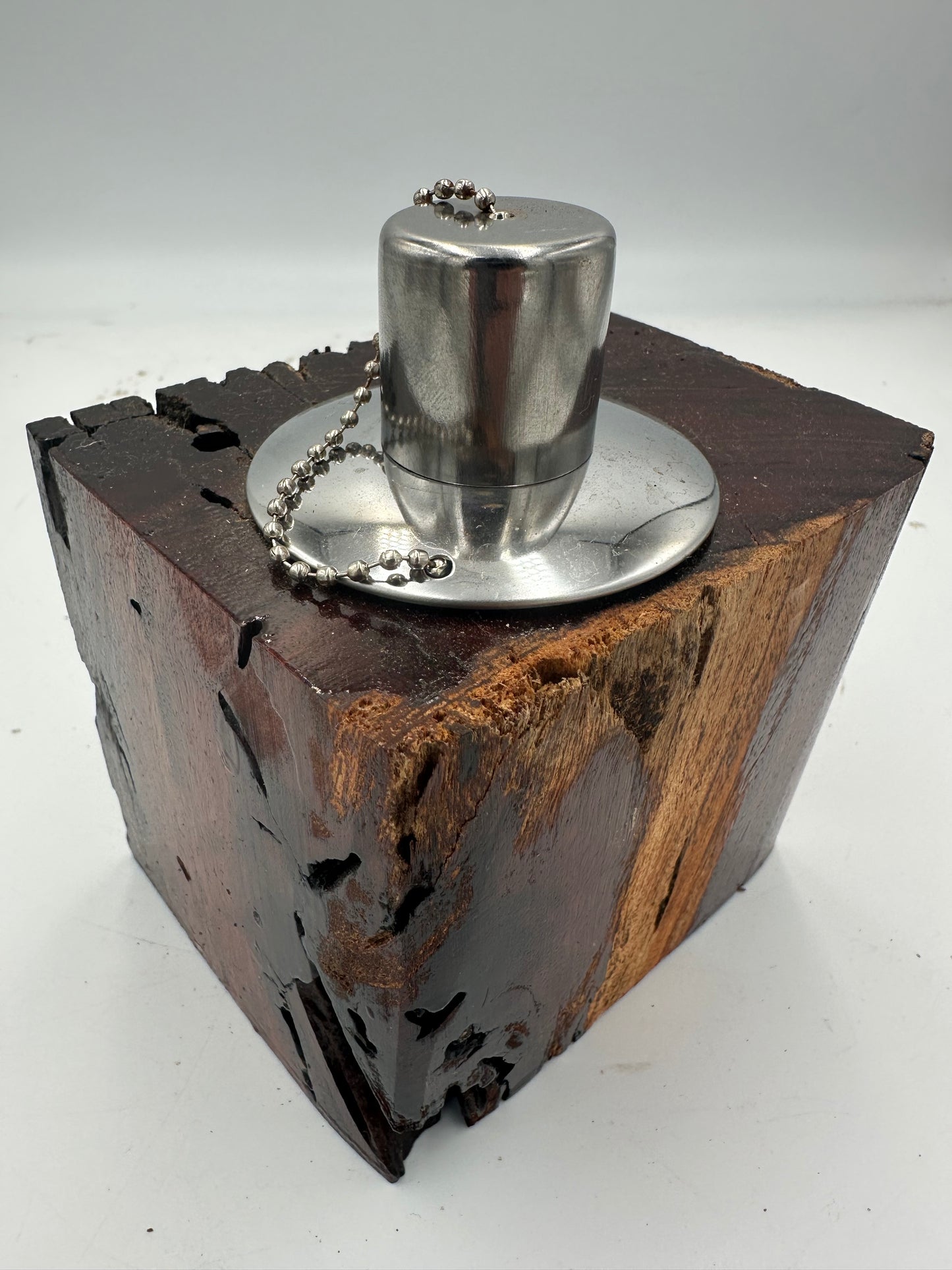 Recycled Wooden Oil Burner Small  80