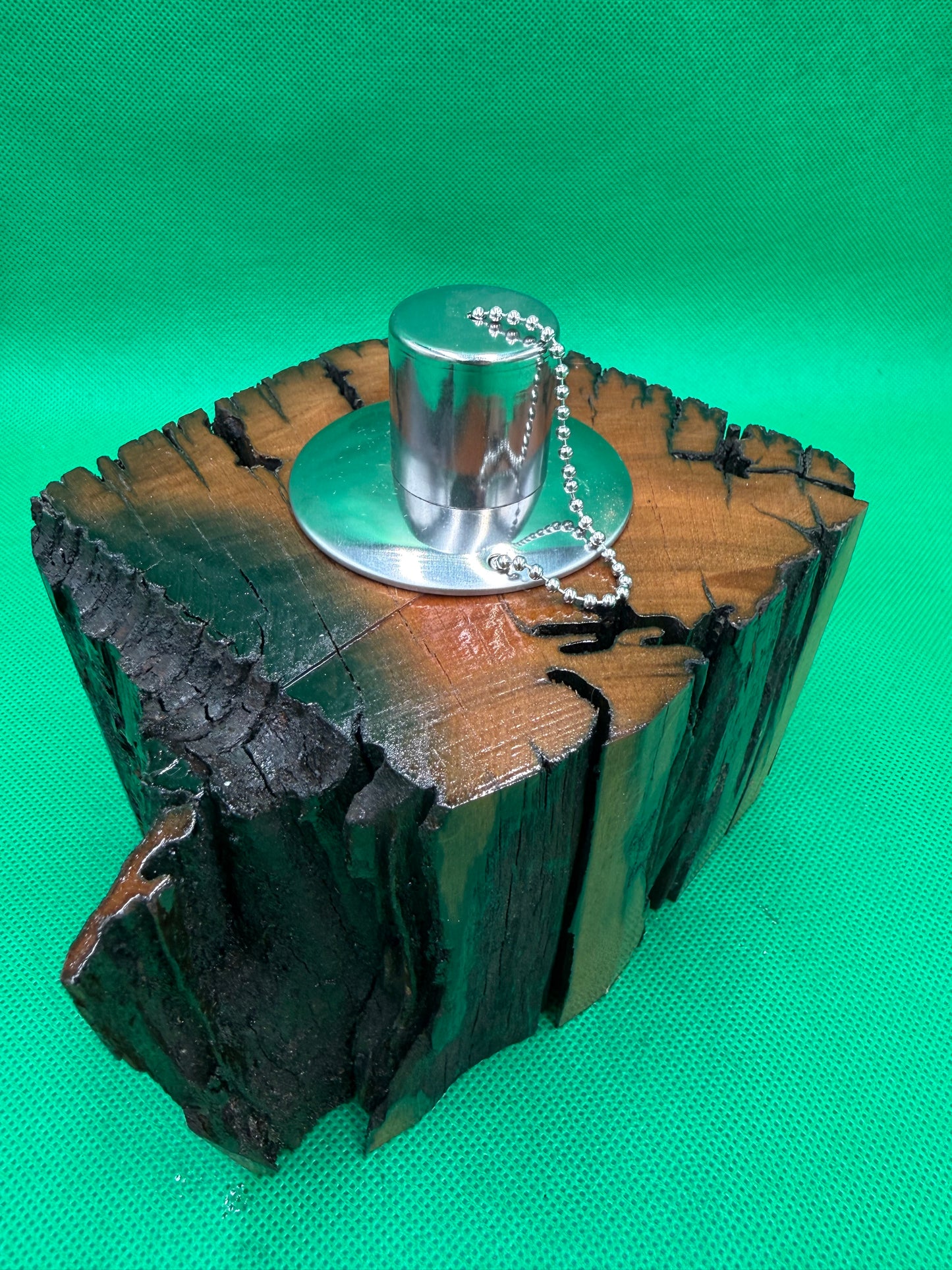 Recycled Wooden Oil Burner Small 43