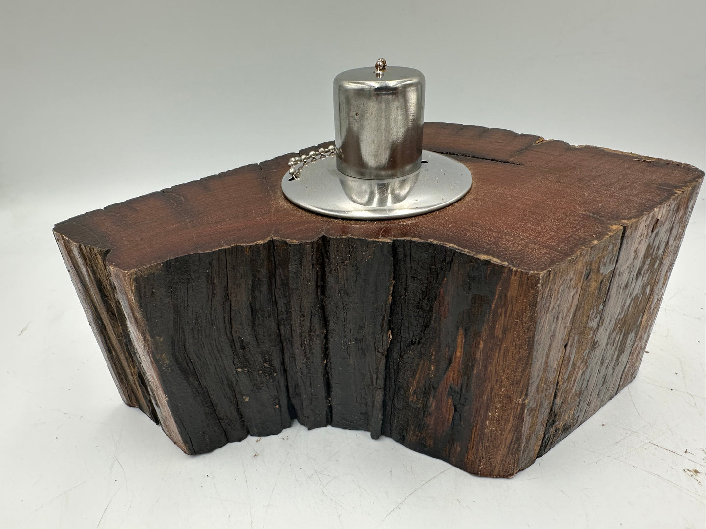 Recycled Wooden Oil Burner Large 4