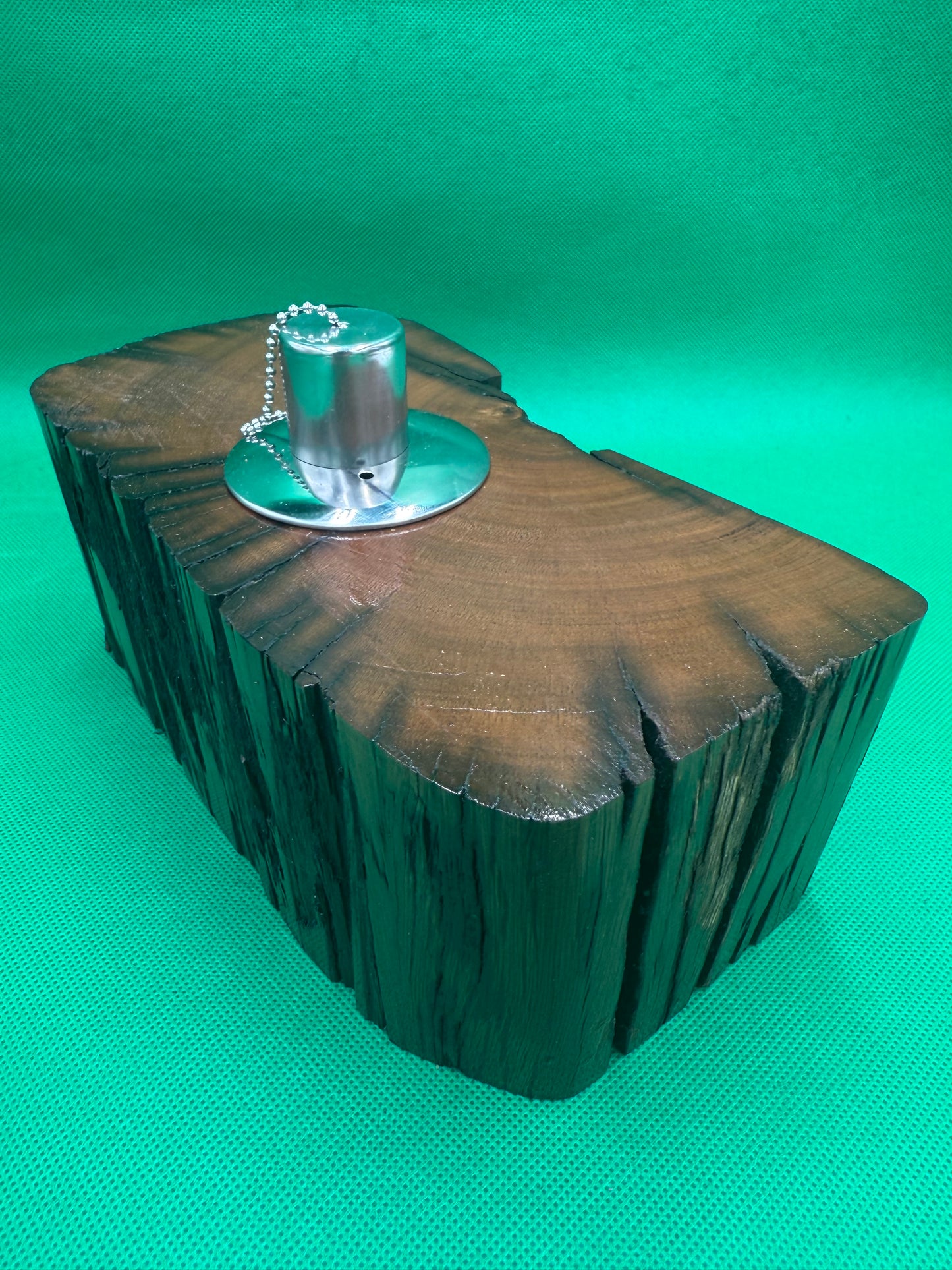 Recycled Wooden Oil Burner Large 123