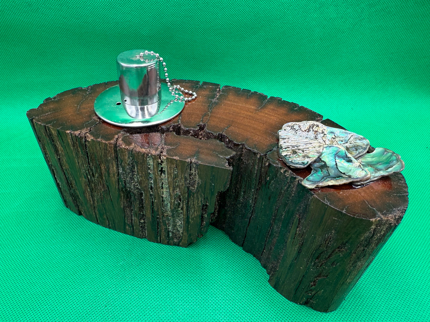 Recycled Wooden Oil Burner Large  81