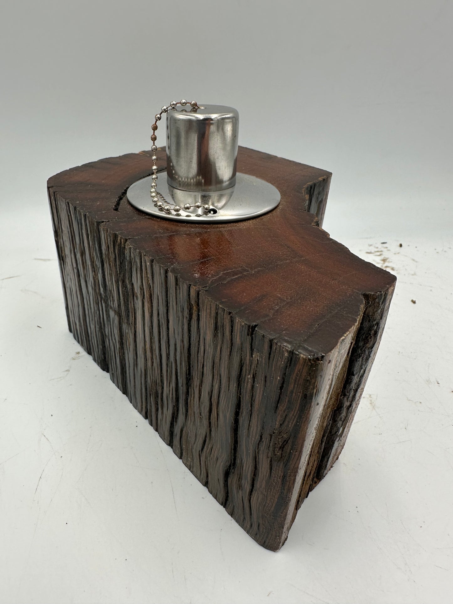 Recycled Wooden Oil Burner Large 4