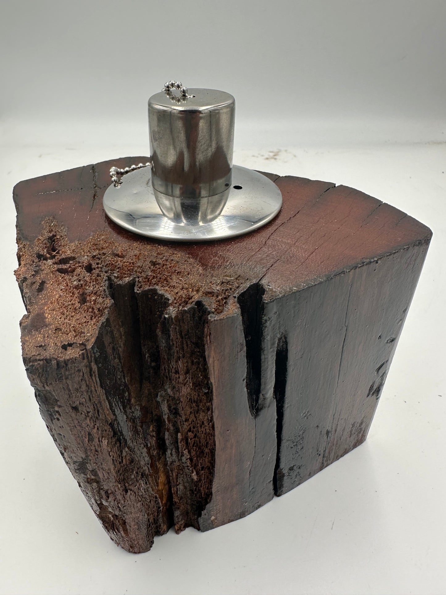 Recycled Wooden Oil Burner Small 79