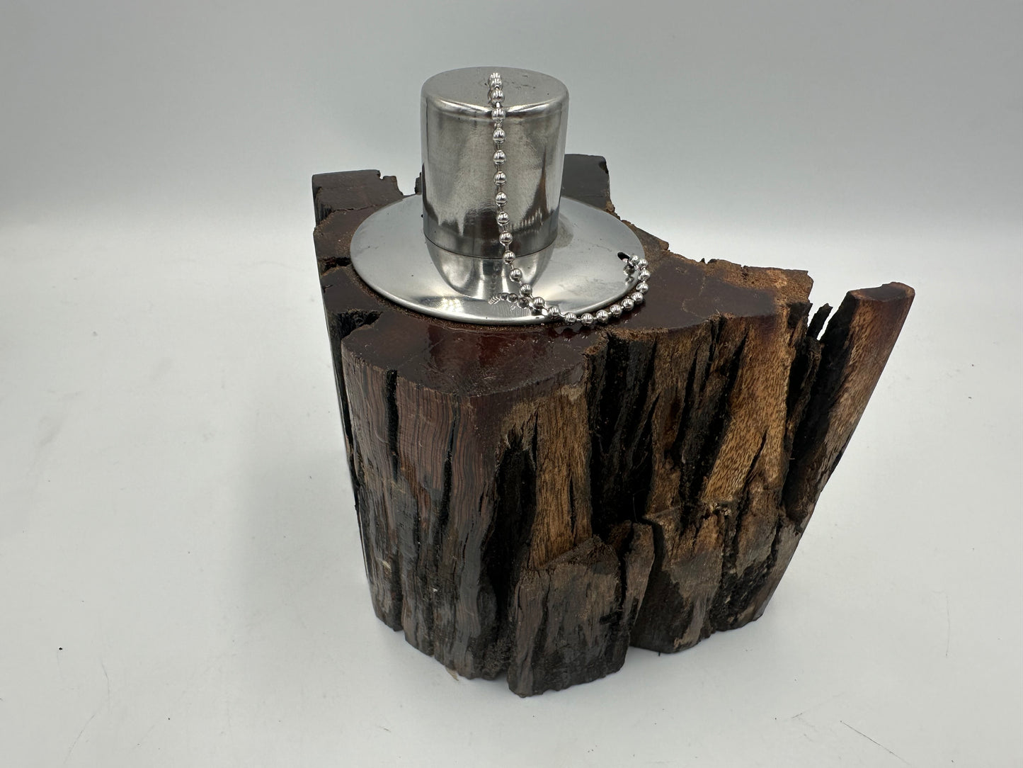 Recycled Wooden Oil Burner Small 50