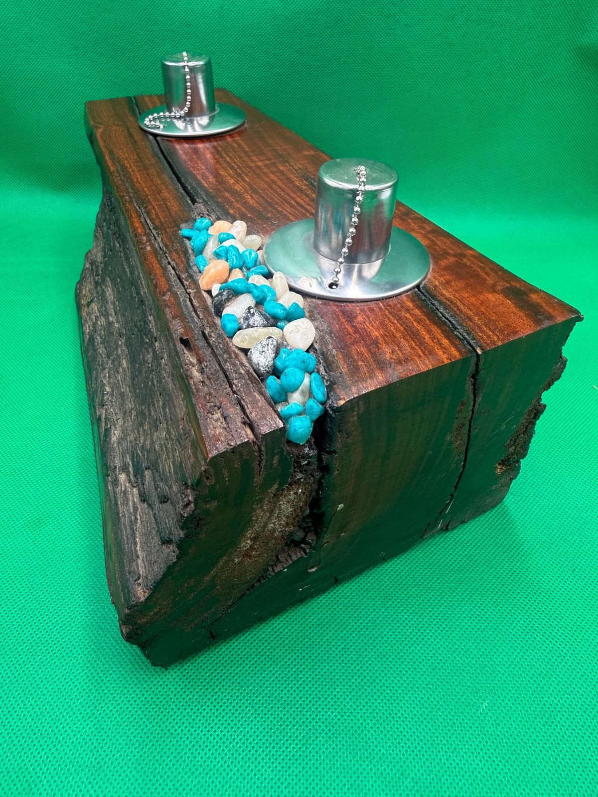 Log Recycled Wooden Oil Burner 18
