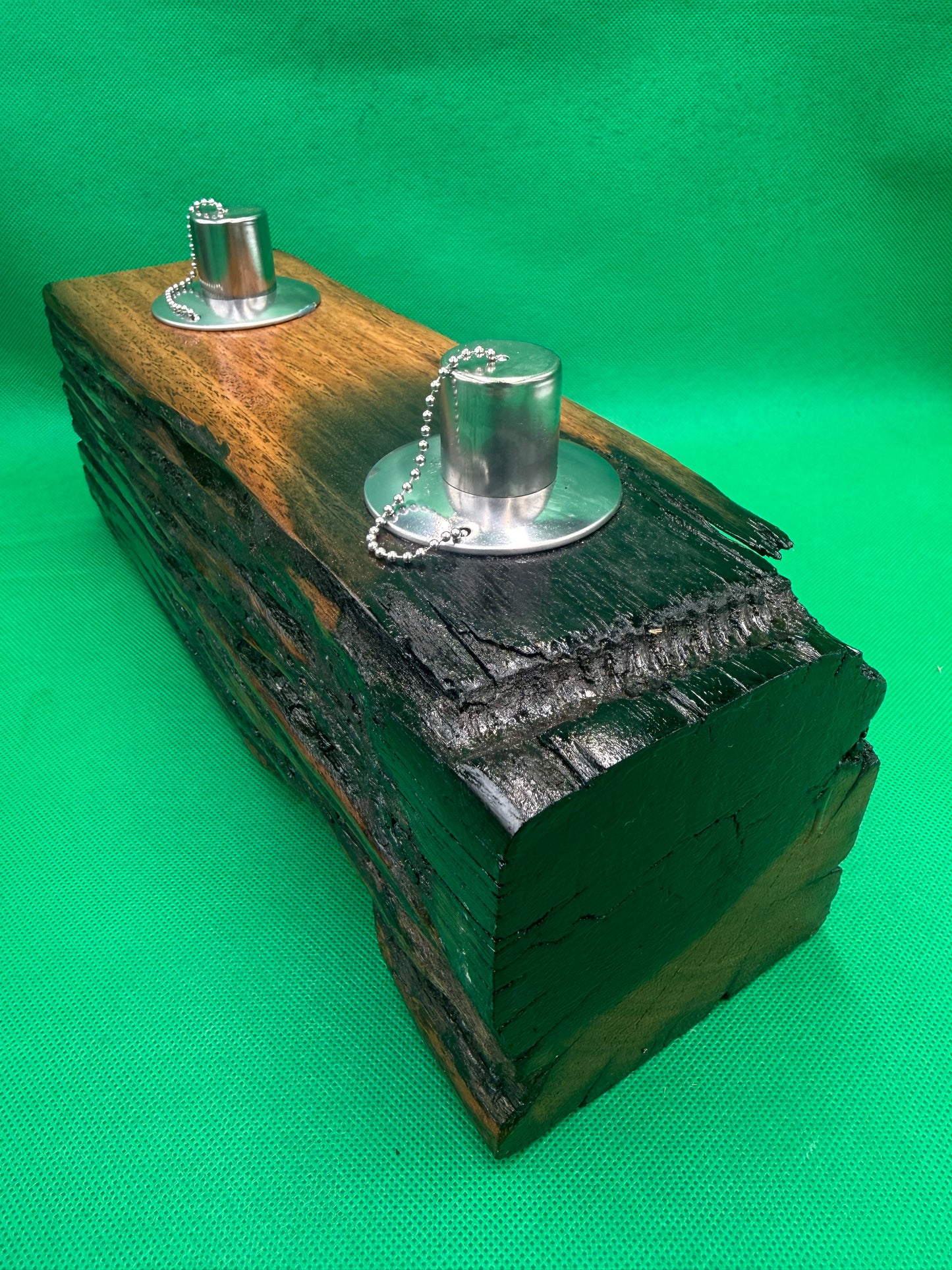Log Recycled Wooden Oil Burner 108