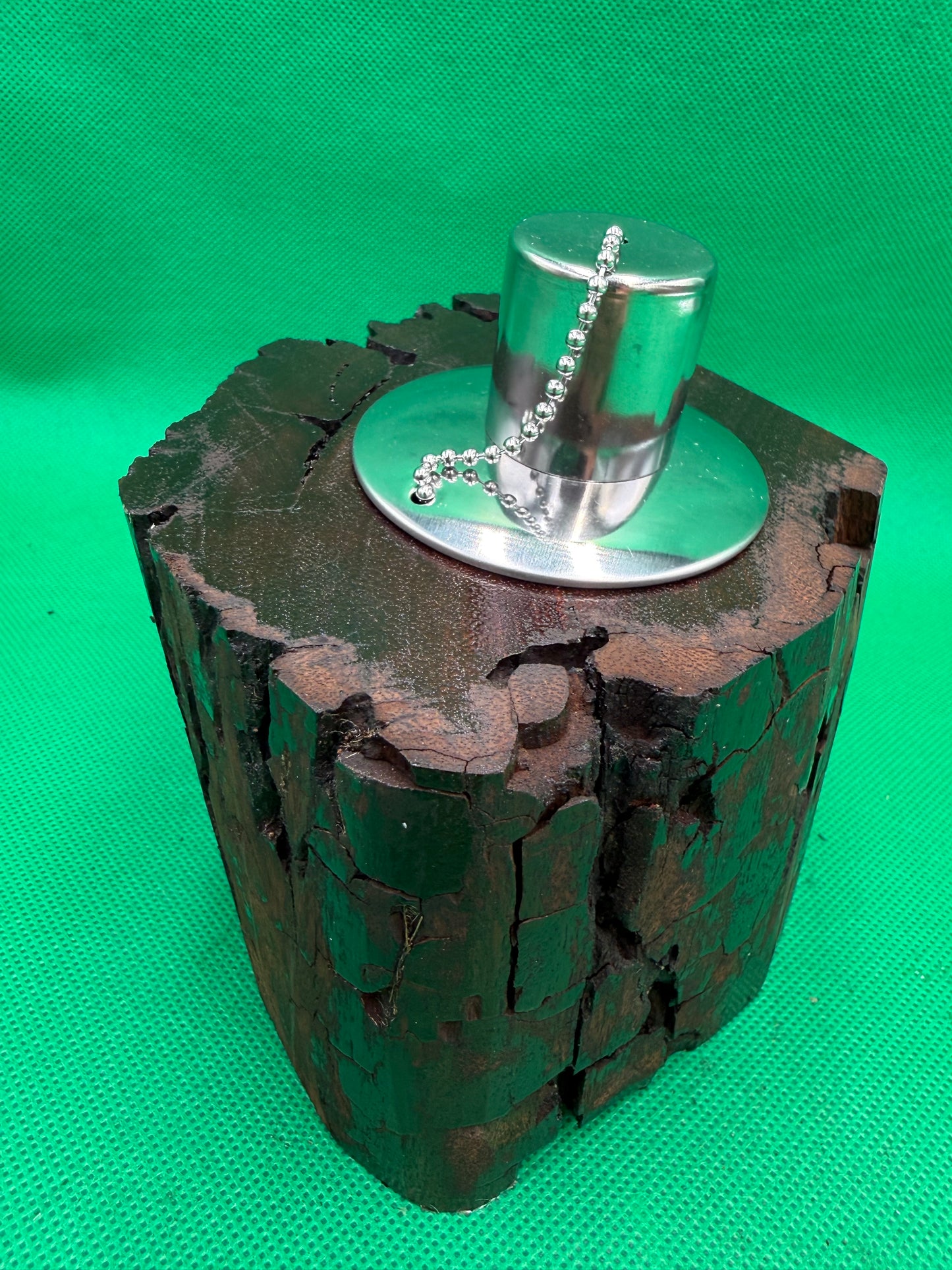 Recycled Wooden Oil Burner Small 24