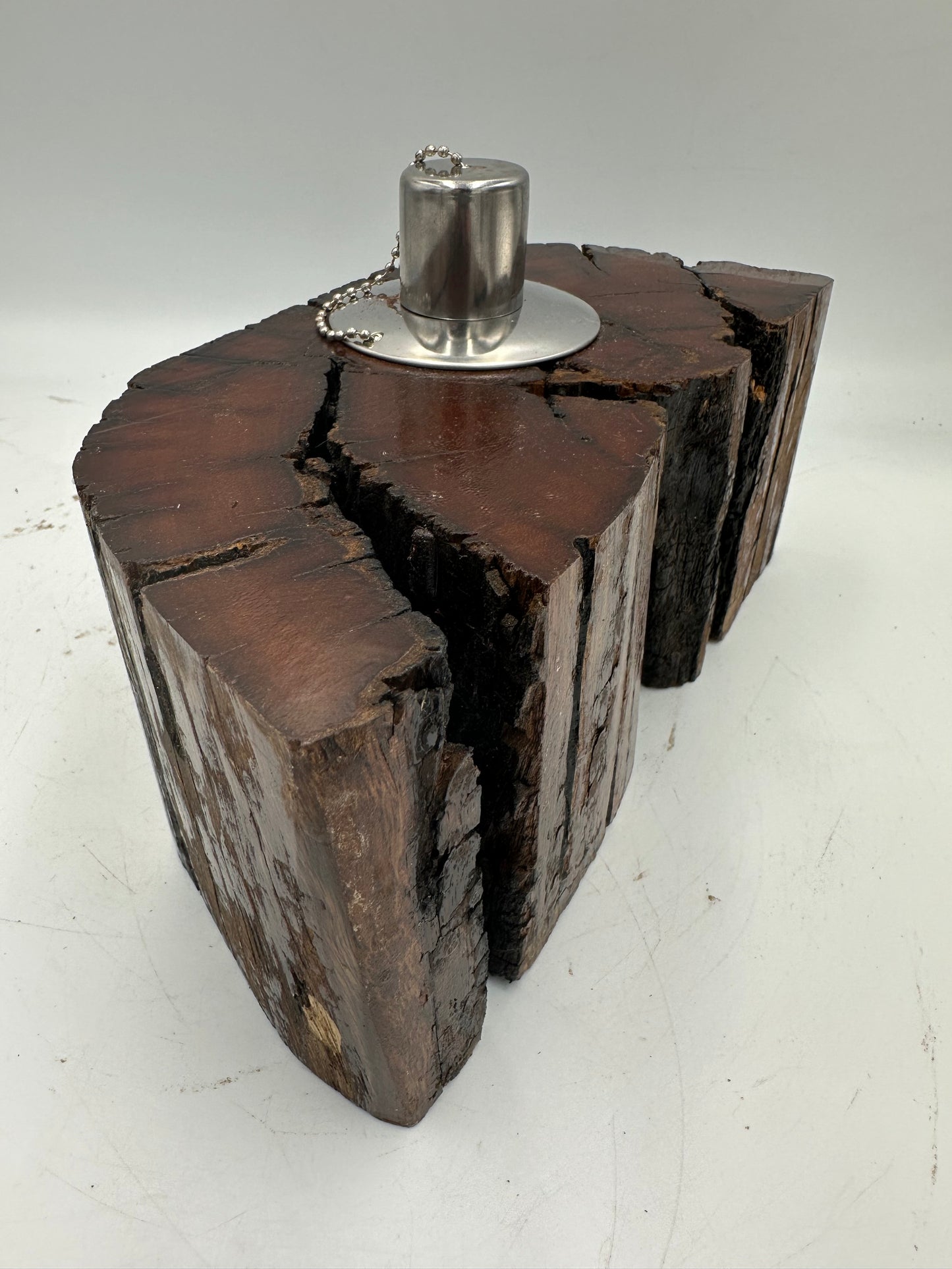 Recycled Wooden Oil Burner Large 31