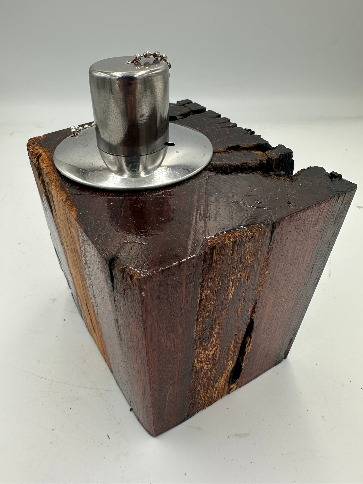 Recycled Wooden Oil Burner Small  80