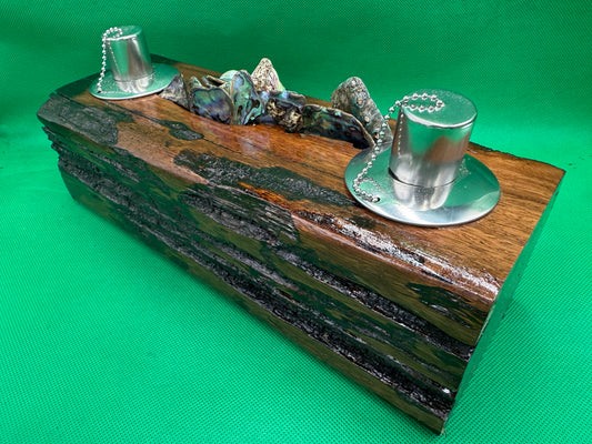 Log Recycled Wooden Oil Burner 11