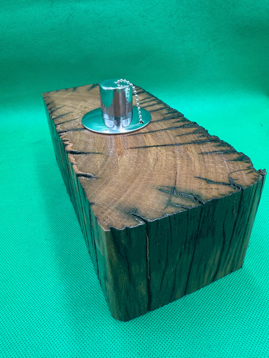 Recycled Wooden Oil Burner Large 123