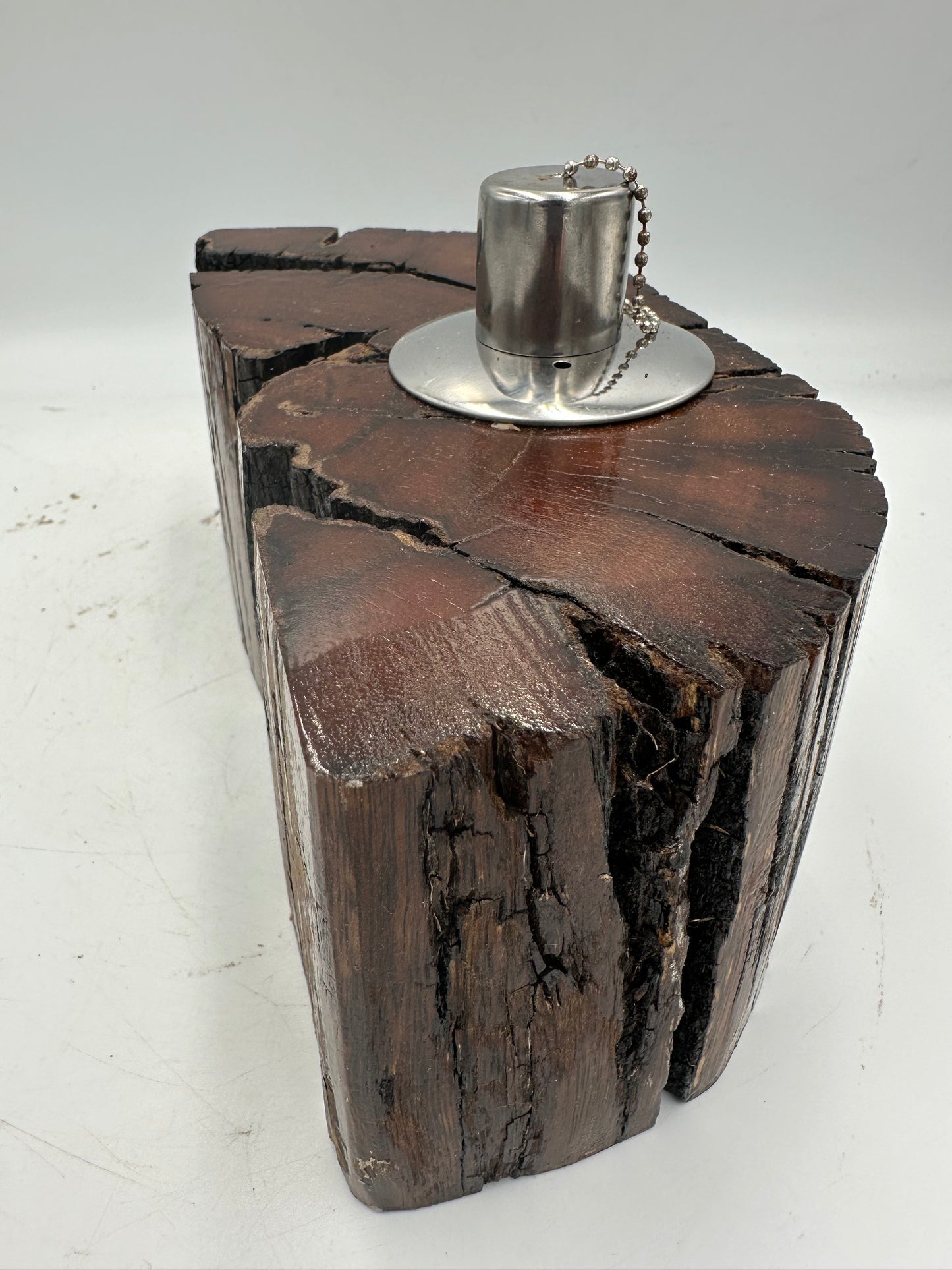 Recycled Wooden Oil Burner Large 31
