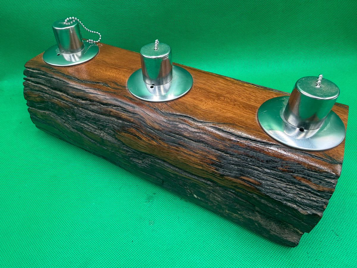 Log Recycled Wooden Oil Burner 74