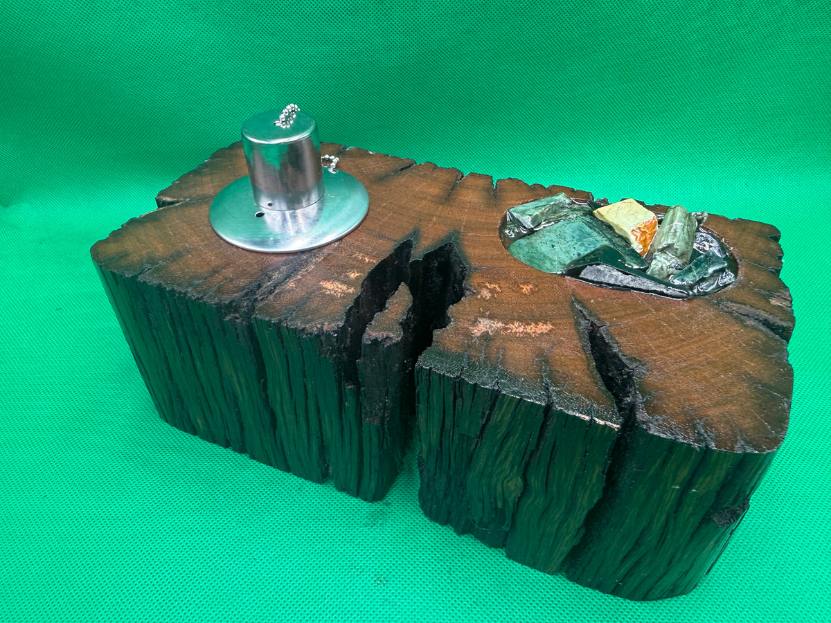 Recycled Wooden Oil Burner Large 127