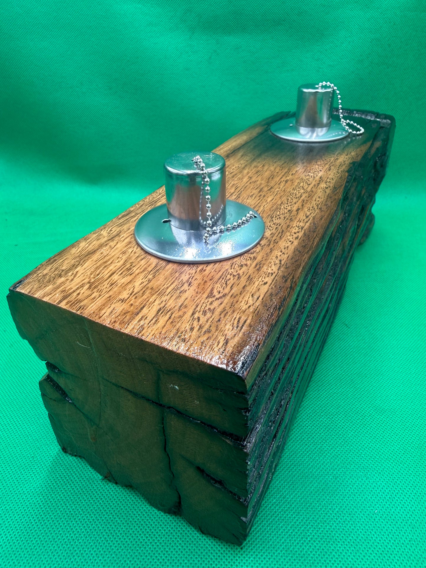 Log Recycled Wooden Oil Burner 108